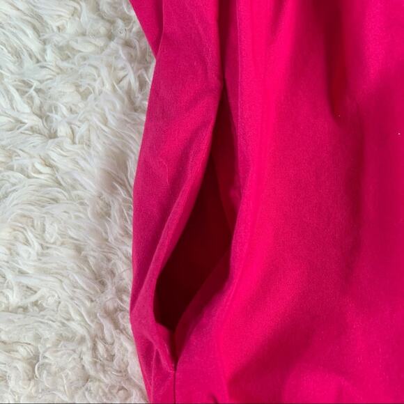 BANANA REPUBLIC Pink Pleated Twist Summer Swing Dress size 2 - Picture 8 of 11